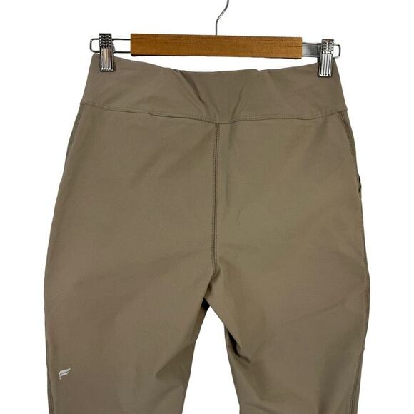 NEW FABLETICS Hybrid Cargo Pants Women's Small Smoke Tan Nylon Pockets Leggings - Picture 10 of 16
